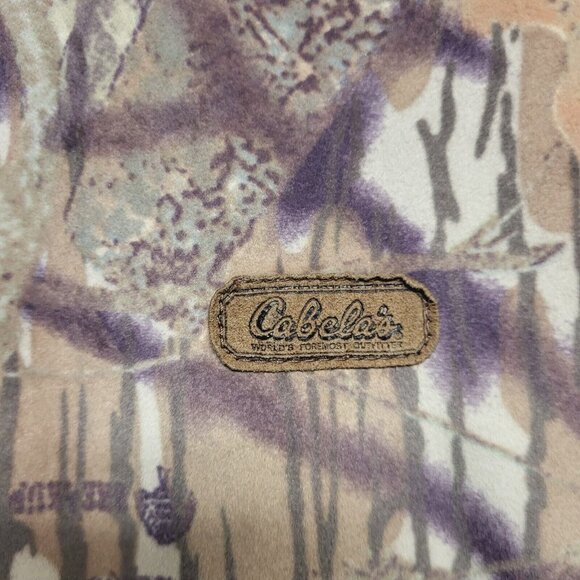 Cabela's Mens Jacket XL Microdenier Soft Nylon Bomber Break Up Camoflage Zip - Picture 5 of 13